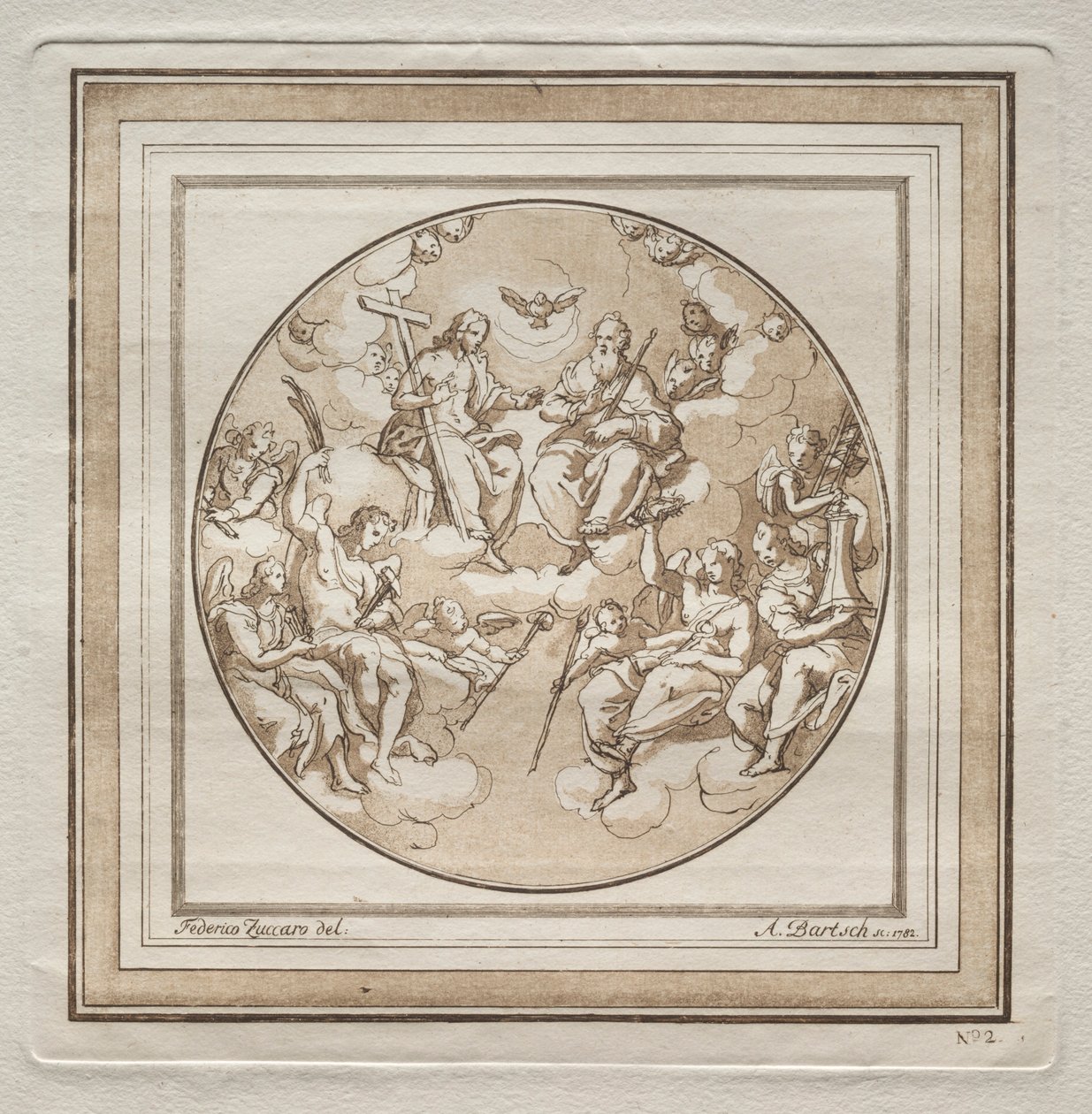 Treenigheden, 1782. af Adam von Bartsch