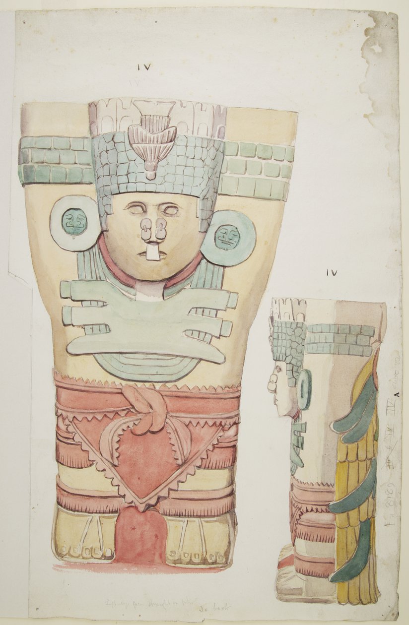 Caryatid (akvarel) af Adela Breton