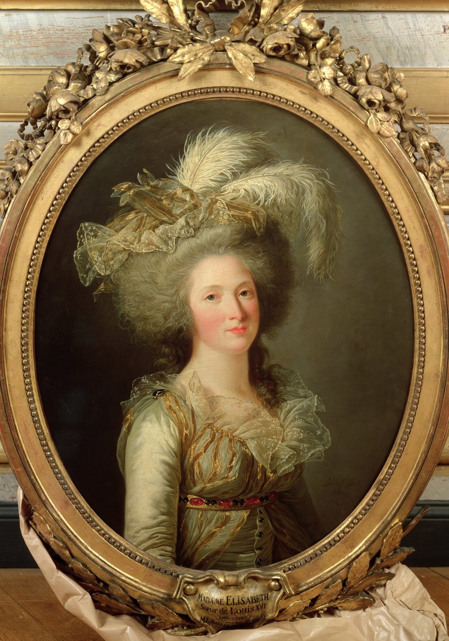 Elisabeth af Frankrig (1764-94) kaldet Madame Elisabeth, 1788 af Adelaide Labille Guiard