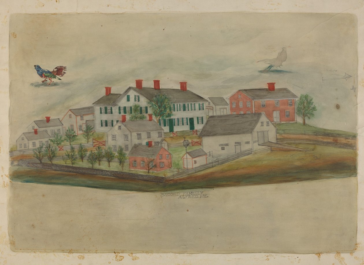 Second Family House, Alfred, ME. af Adelaide Dyball