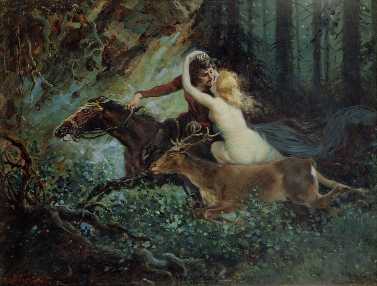 Elegy of Bohemia, 1917 af Adolf Liebscher