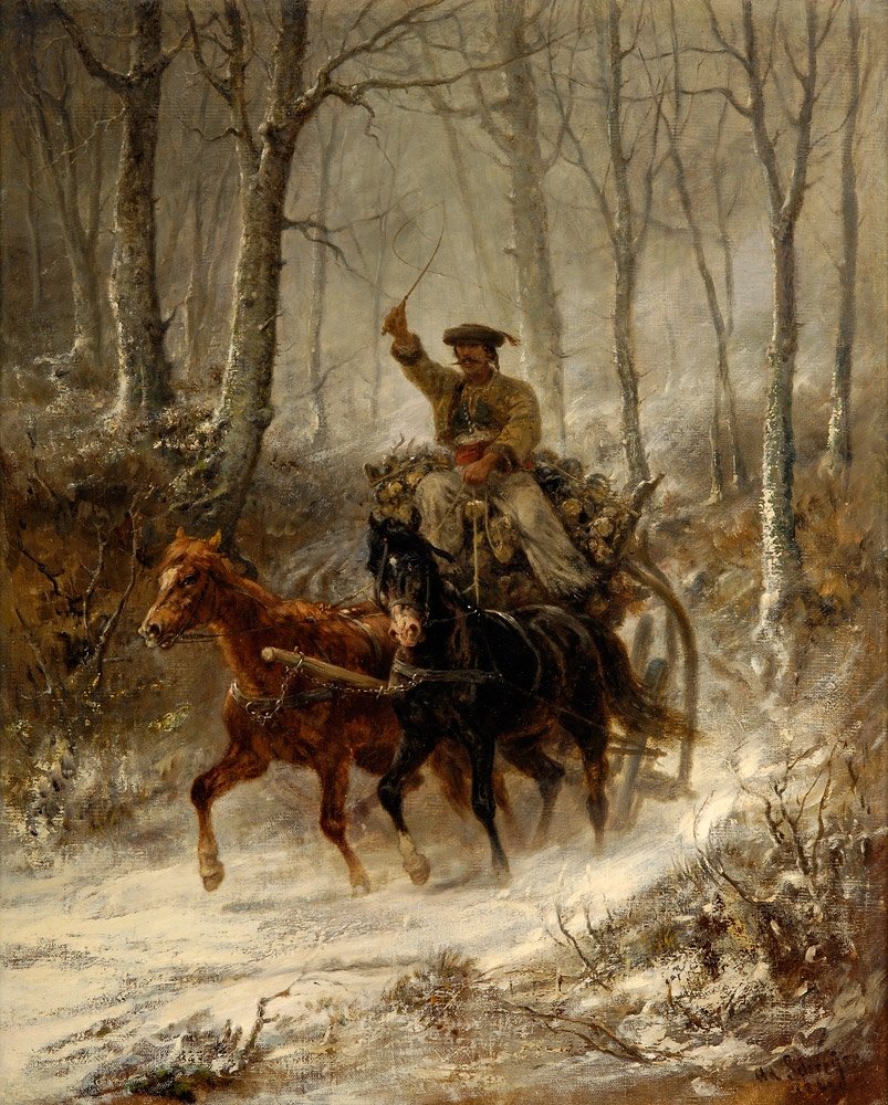 Svejsningsteam om vinteren af Adolf Schreyer