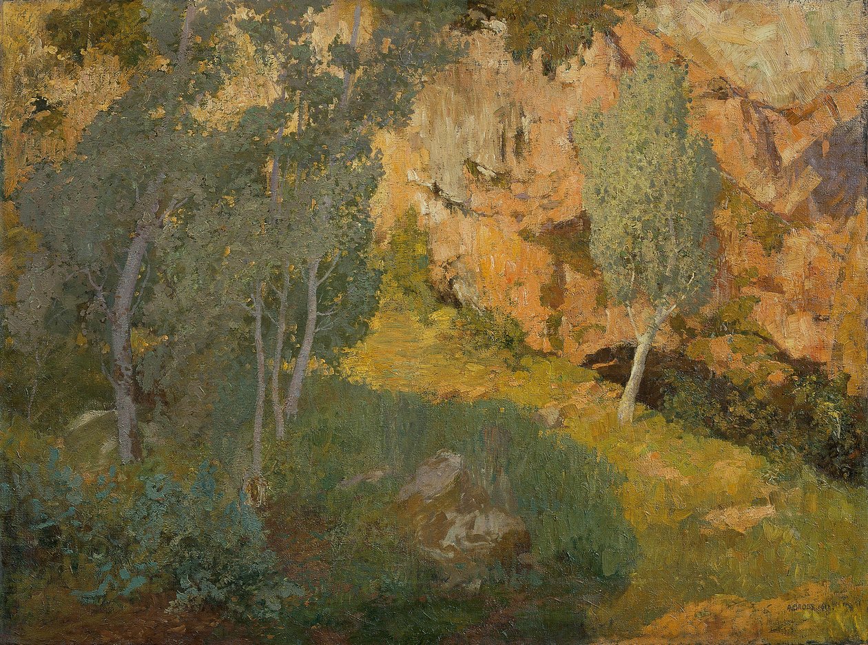 Solrig klippedal af Adolf Gross