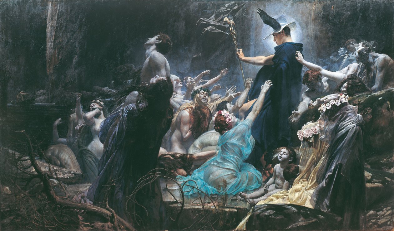 Acherons sjæle, 1898 af Adolf Hiremy Hirschl