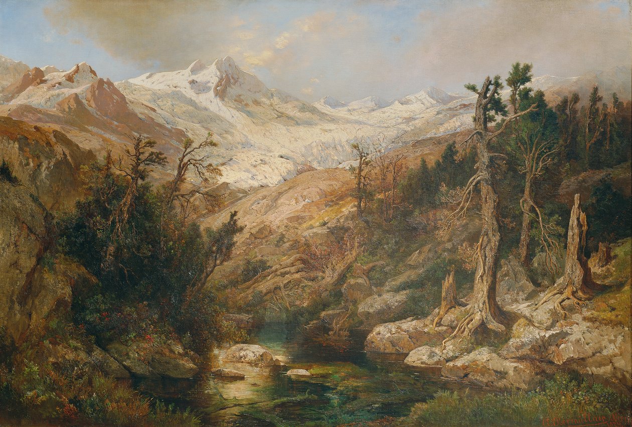 Rauriser Goldberggletscher af Adolf Obermüllner