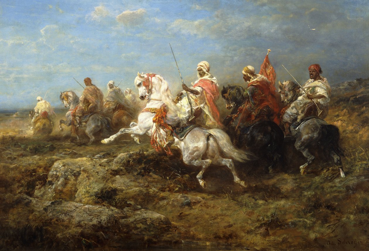 Arabisk patrulje, af Adolf Schreyer
