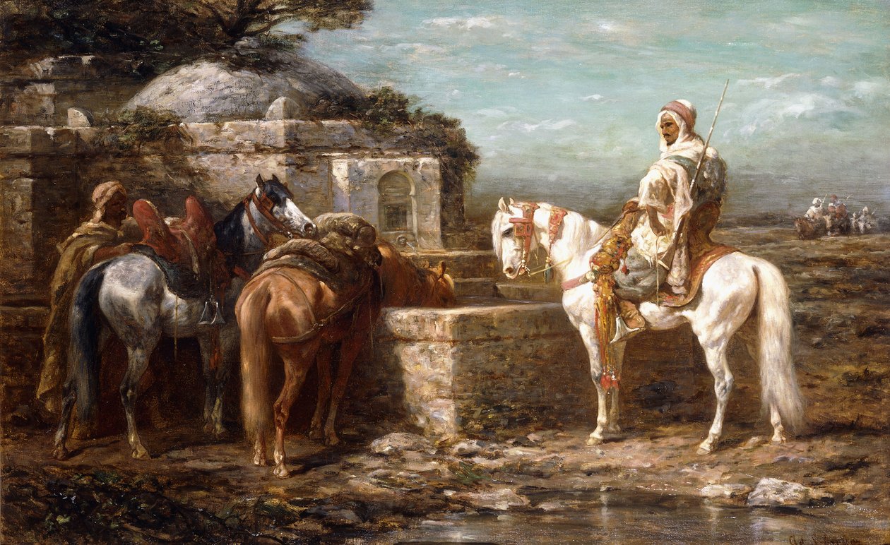 Ved Brønden, 1800-tallet af Adolf Schreyer