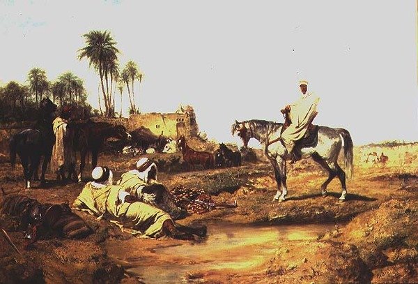 Stoppen ved Brønden af Adolf Schreyer