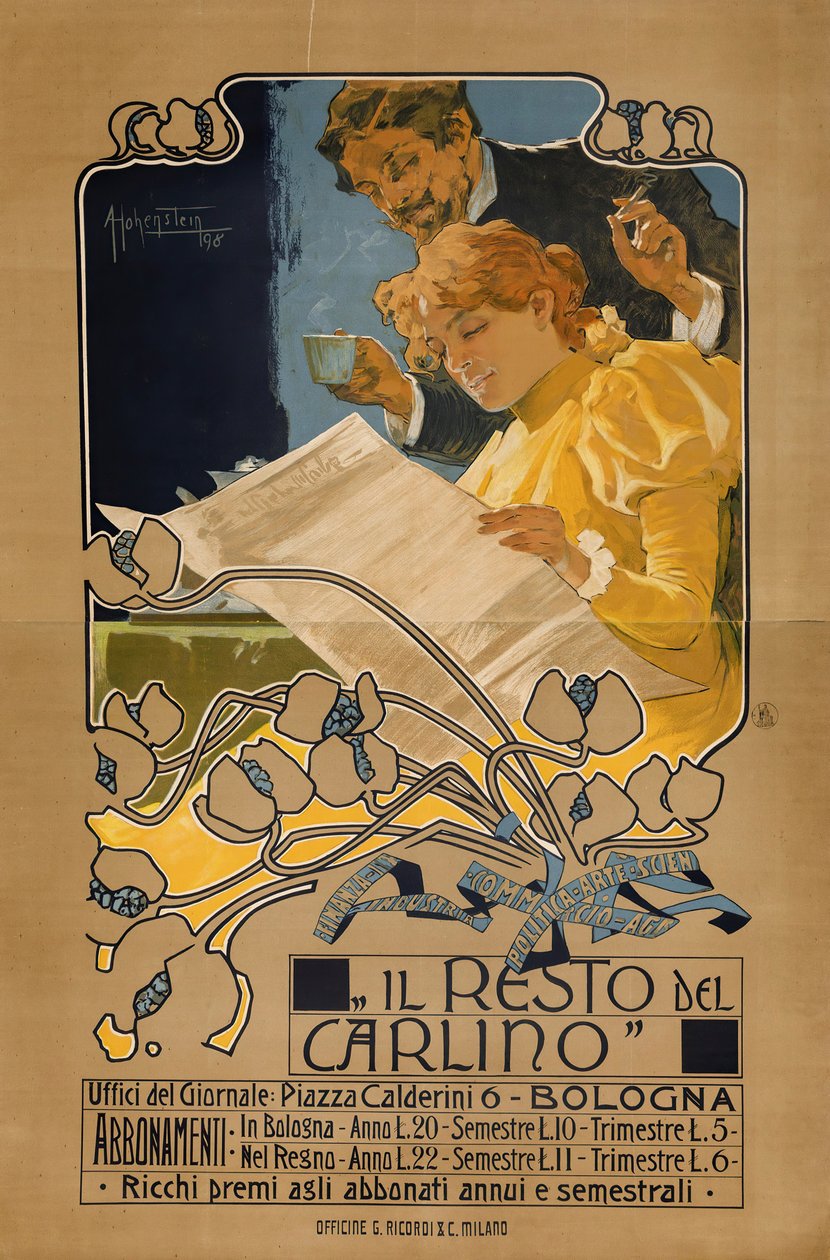 Resten af ​​Carlino, 1898. af Adolfo Hohenstein