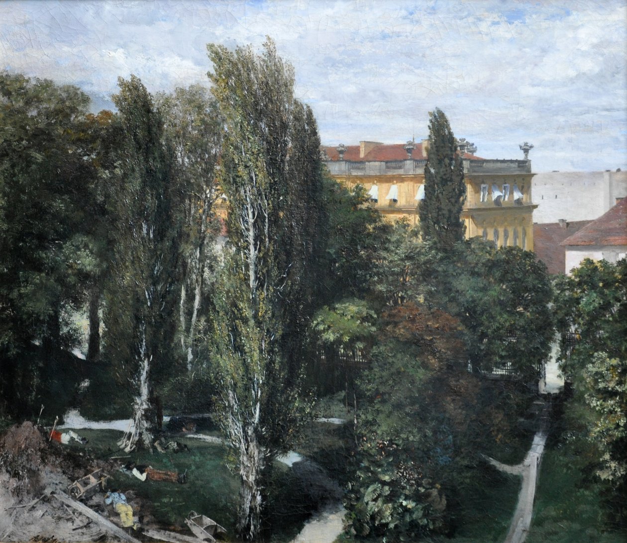 Udsigt over prinsen Albrechts park af Adolph Menzel