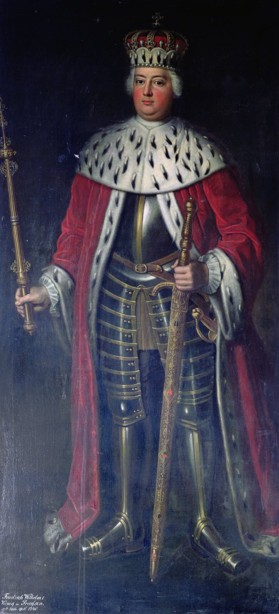 Frederik Vilhelm I, Konge af Preussen i hans Regalier, af Adolph Menzel