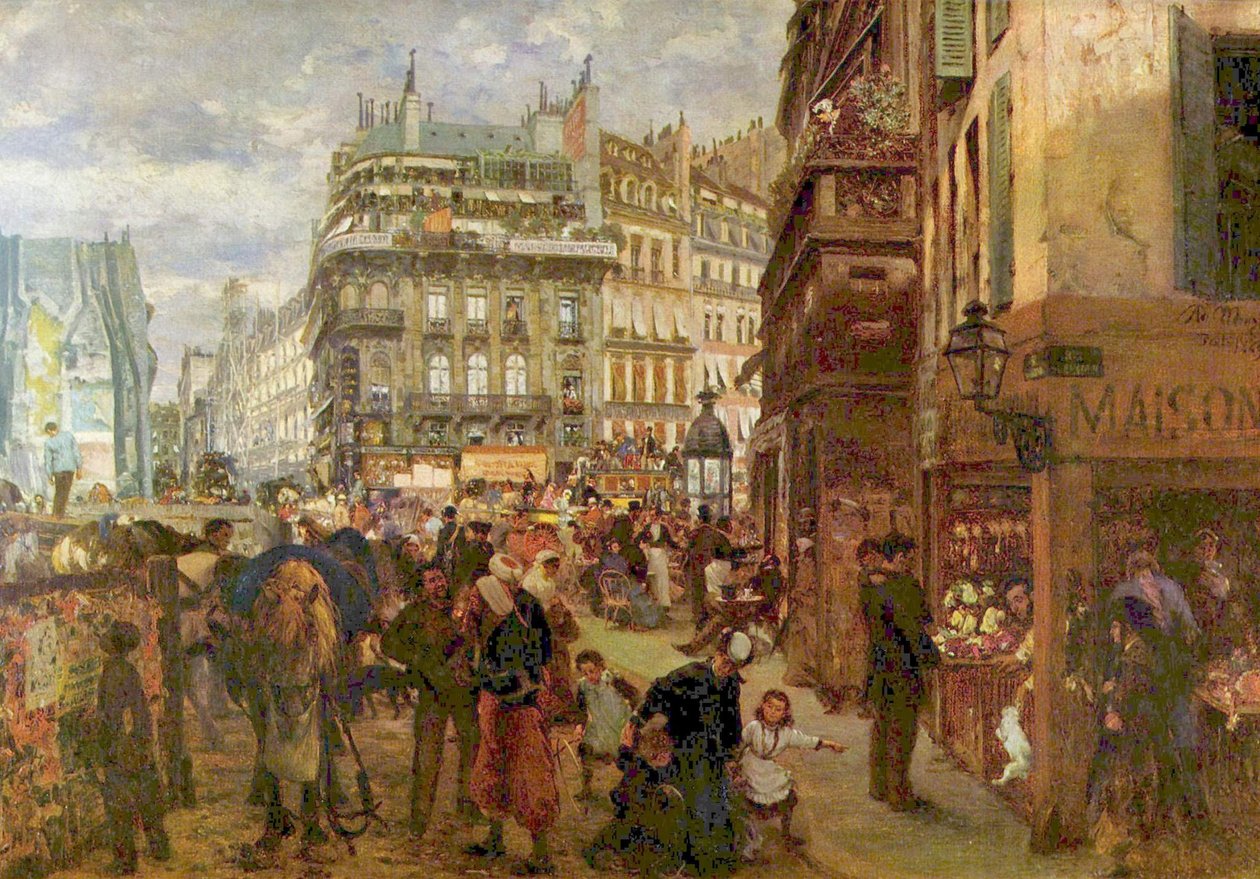 Paris hverdag af Adolph Menzel