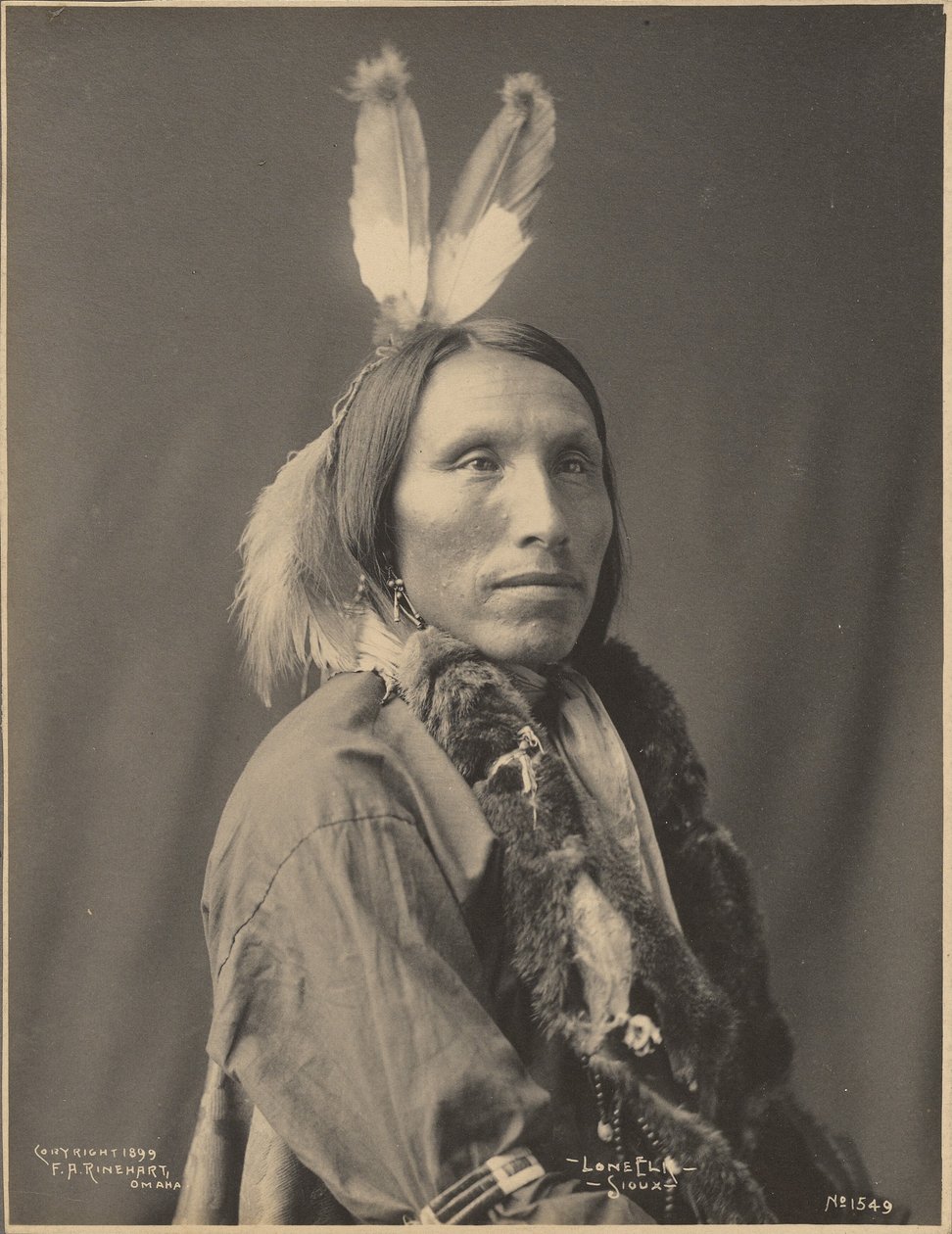 Lone Elk, Sioux af Adolph F. Muhr