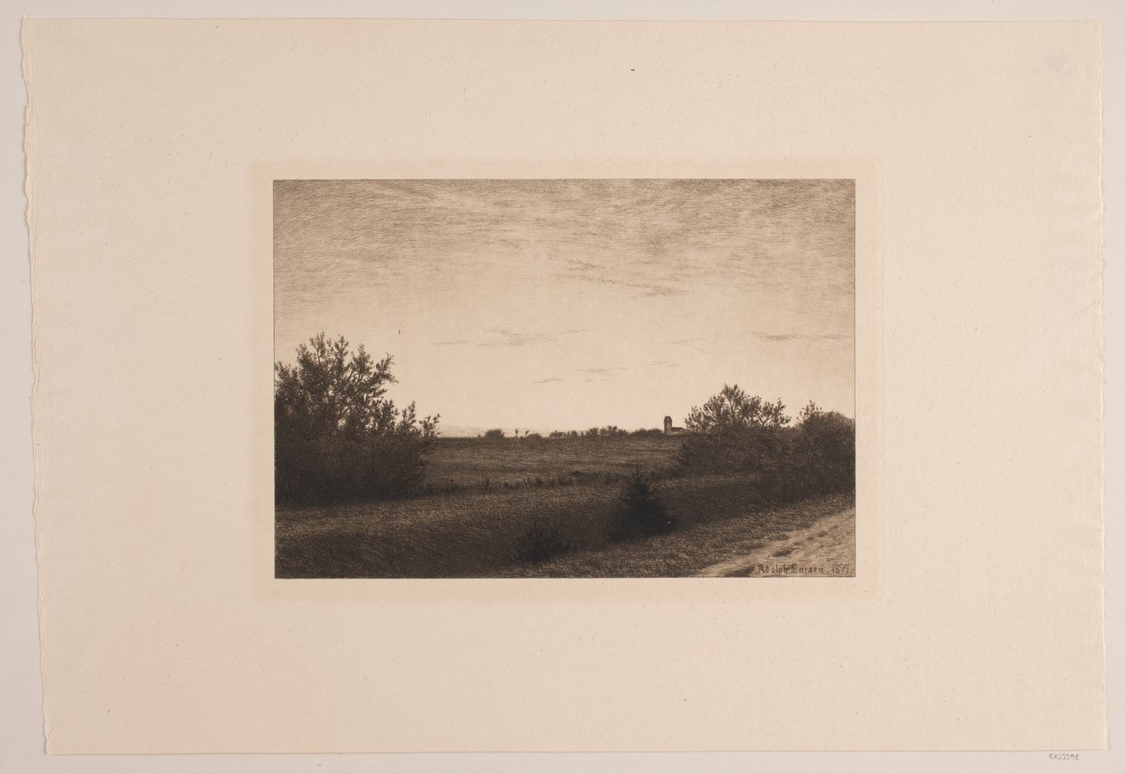 Sommeraften ved Rødovre af Adolph Larsen