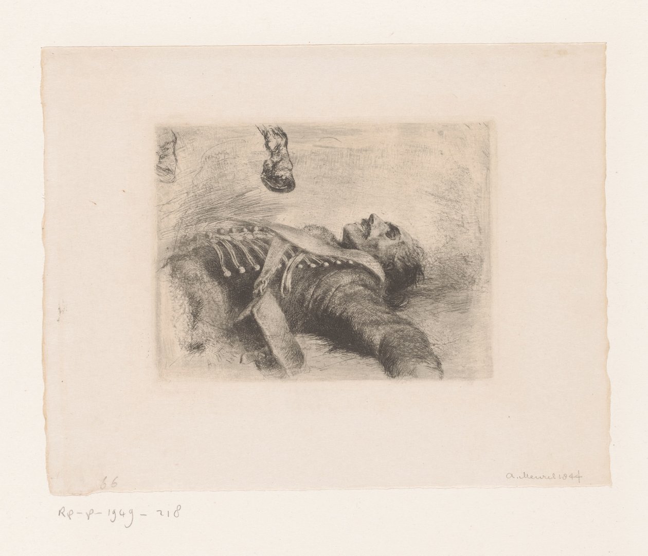 død husar af Adolph Menzel