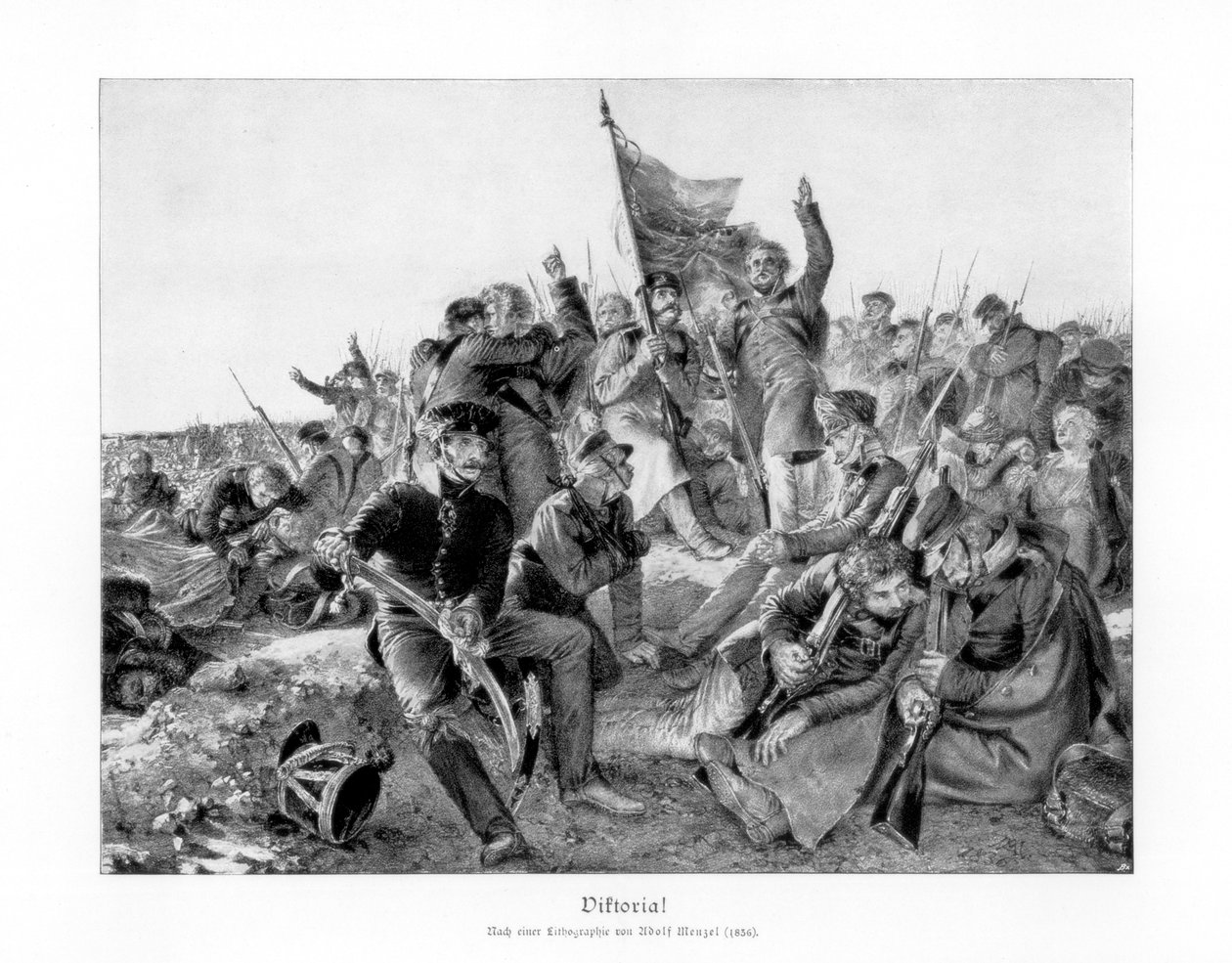 Victory!, 1836, 1900. af Adolph Menzel