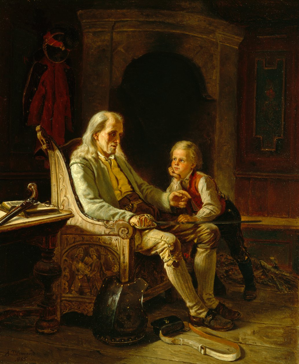 Bedstefars minder af Adolph Tidemand
