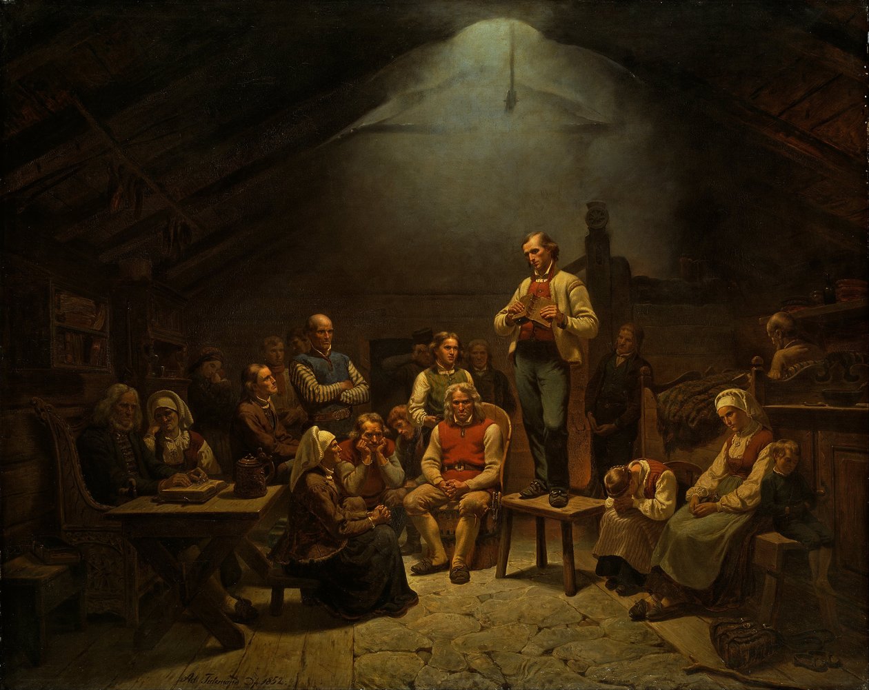 Lav kirkelig hengivenhed af Adolph Tidemand