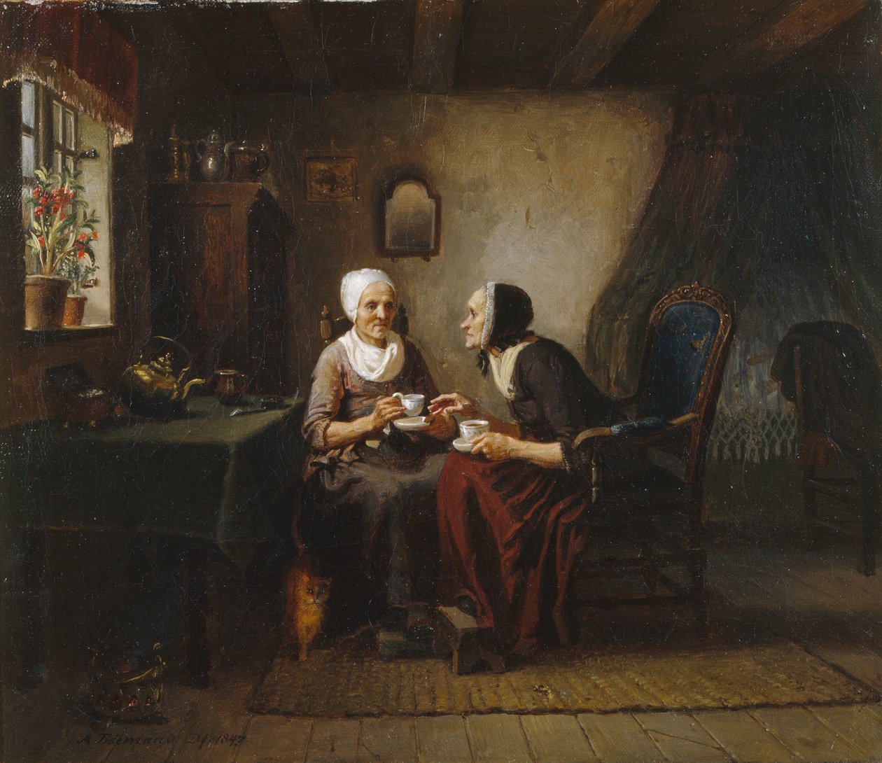 Kaffe-søstrene af Adolph Tidemand