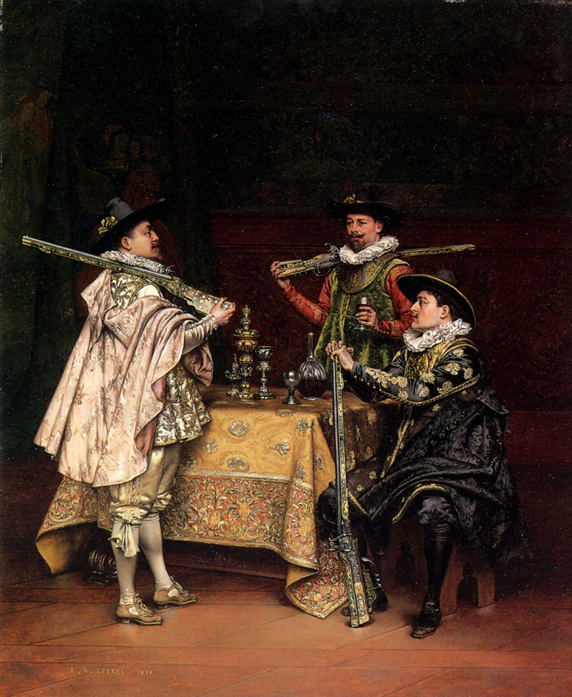 Dagene skyder af Adolphe Alexandre Lesrel