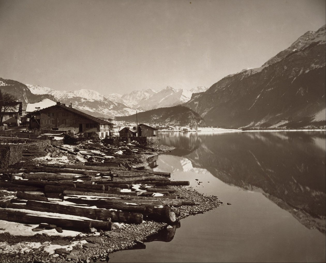 Brienz -søen af Adolphe Braun