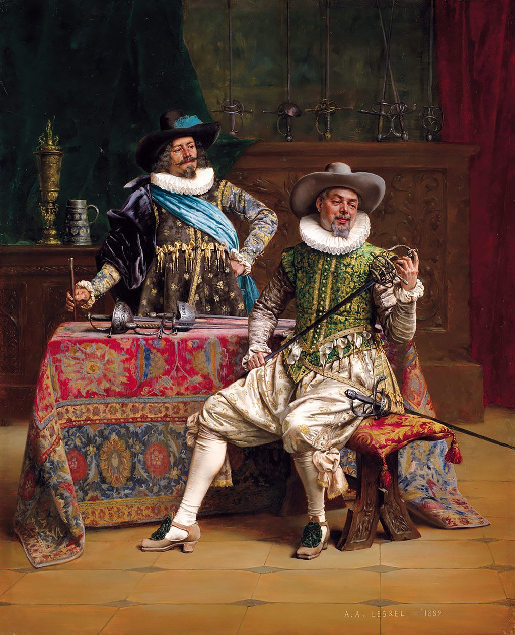 Kongens våbenhandlere af Adolphe Alexandre Lesrel