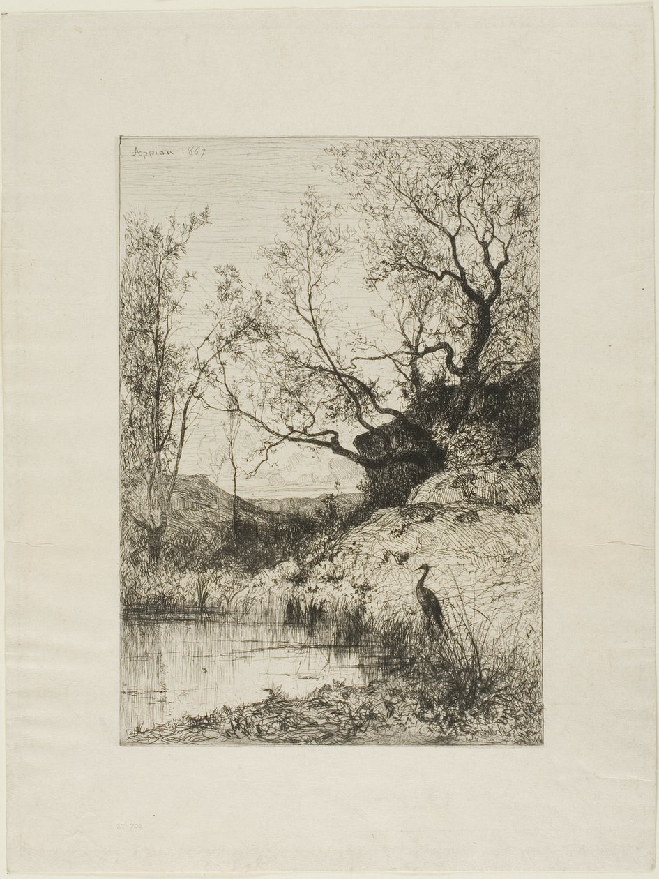 En Dam nær Roussillon af Adolphe Appian