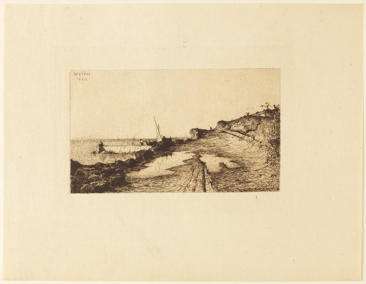 Carqueronnes omgivelser af Adolphe Appian