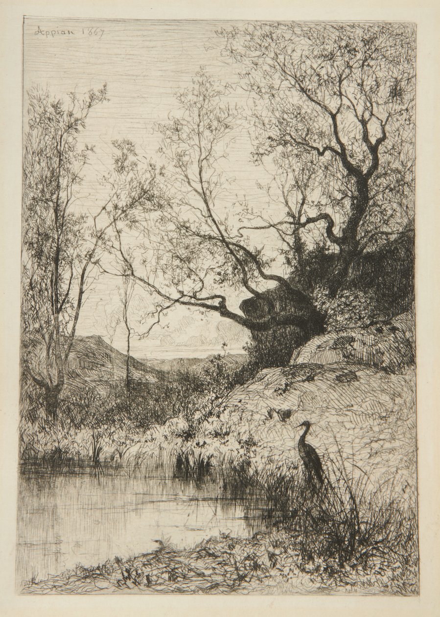 Landskab af Adolphe Appian