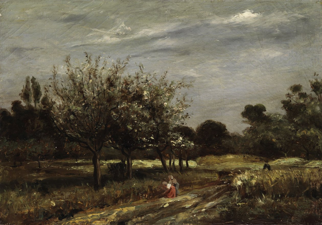 Landskab med frugttræer af Adolphe Appian