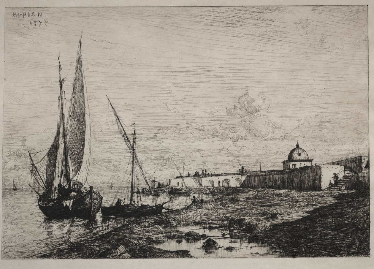 Havnen i San Remo af Adolphe Appian