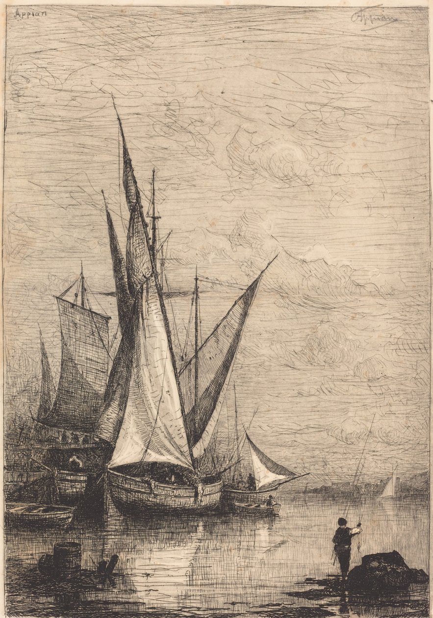 Havnen i Genova af Adolphe Appian