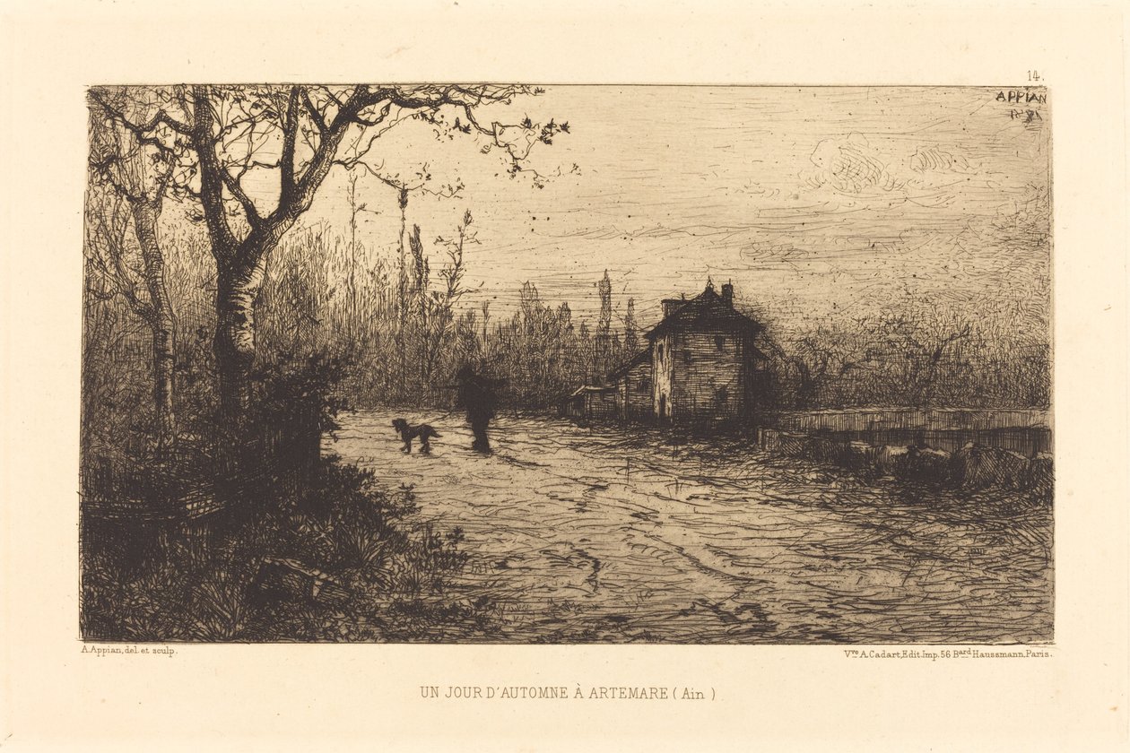 En efterårsdag i Artemare af Adolphe Appian