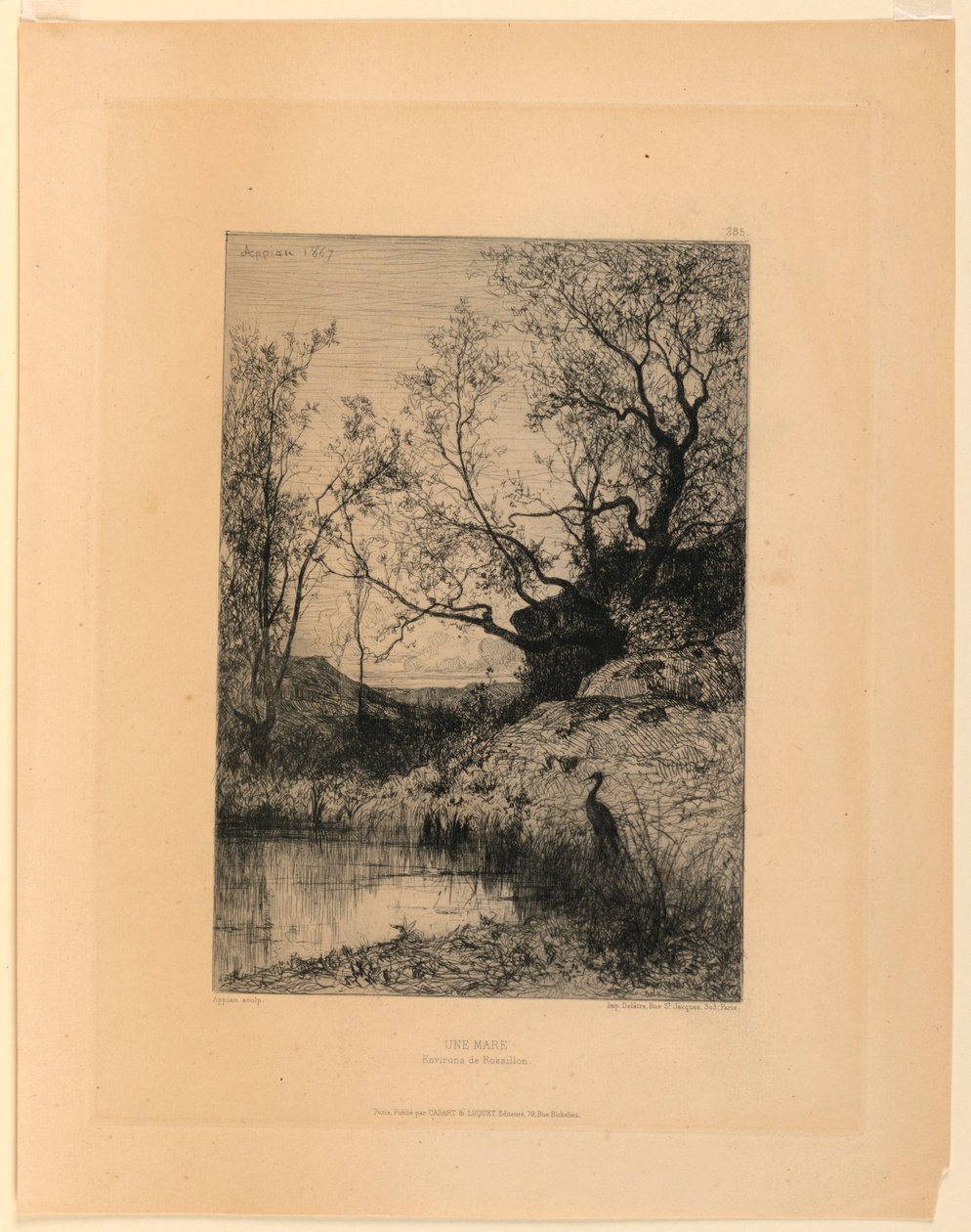 En dam (Roussillons omgivelser) af Adolphe Appian