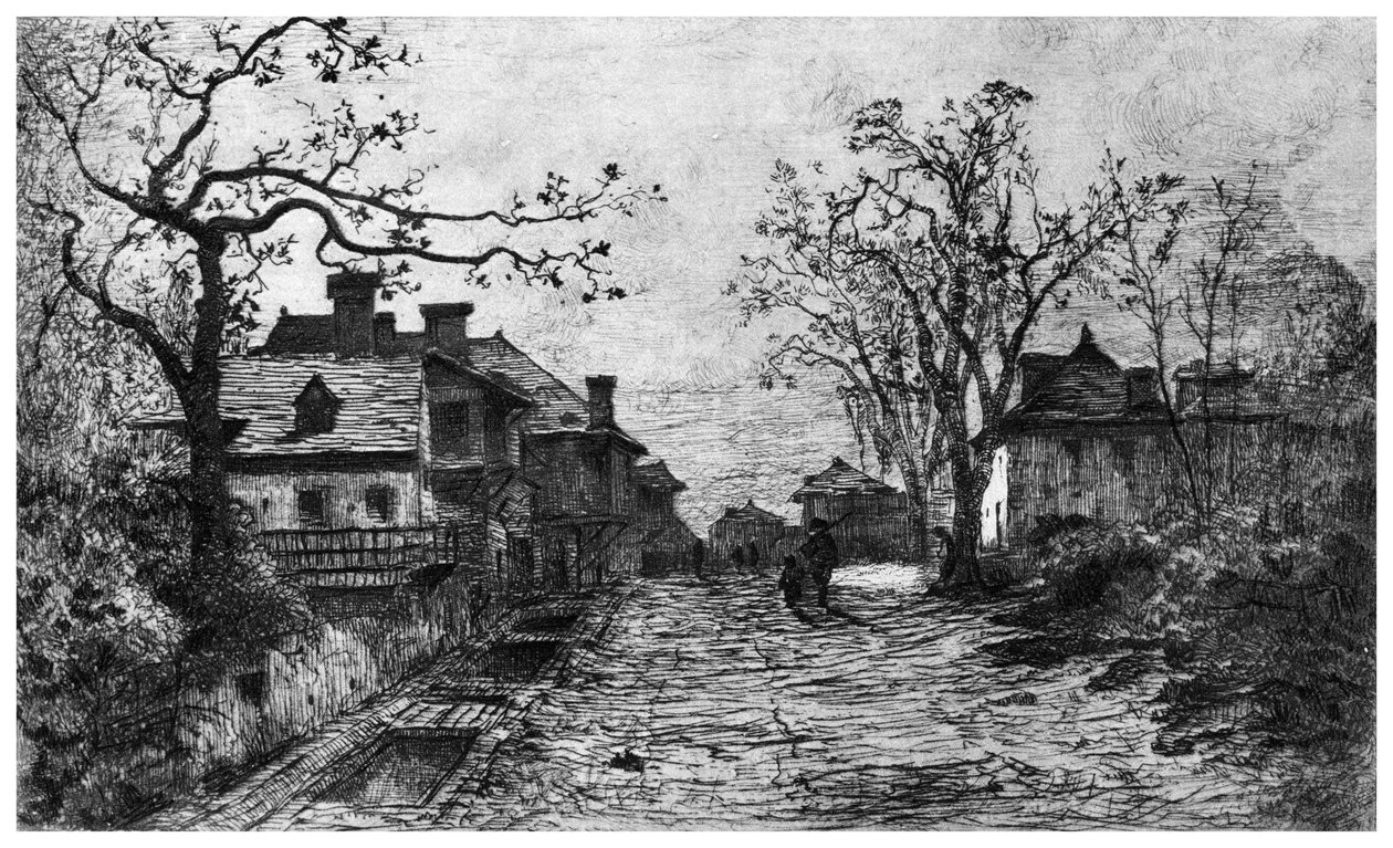 Landsbyen Artemare, c1820-1890 1924 af Adolphe Appian