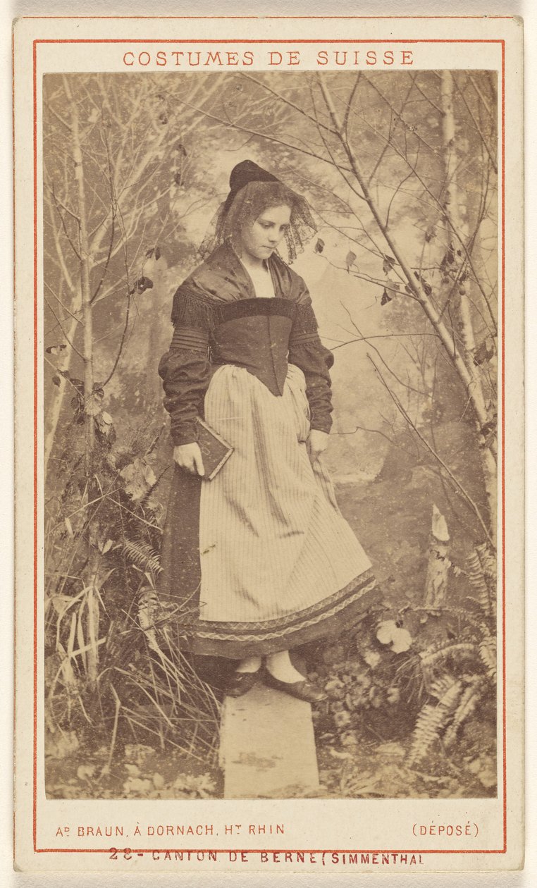 Kostumer i Schweiz. Kantonen Bern (Simmenthal) af Adolphe Braun