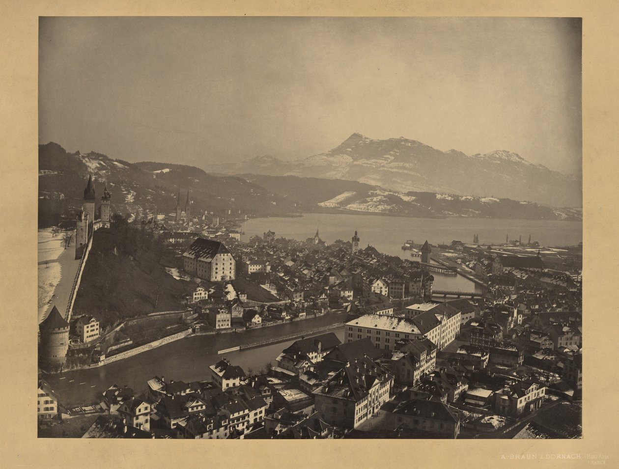 [Lucerne-søen, Schweiz] af Adolphe Braun