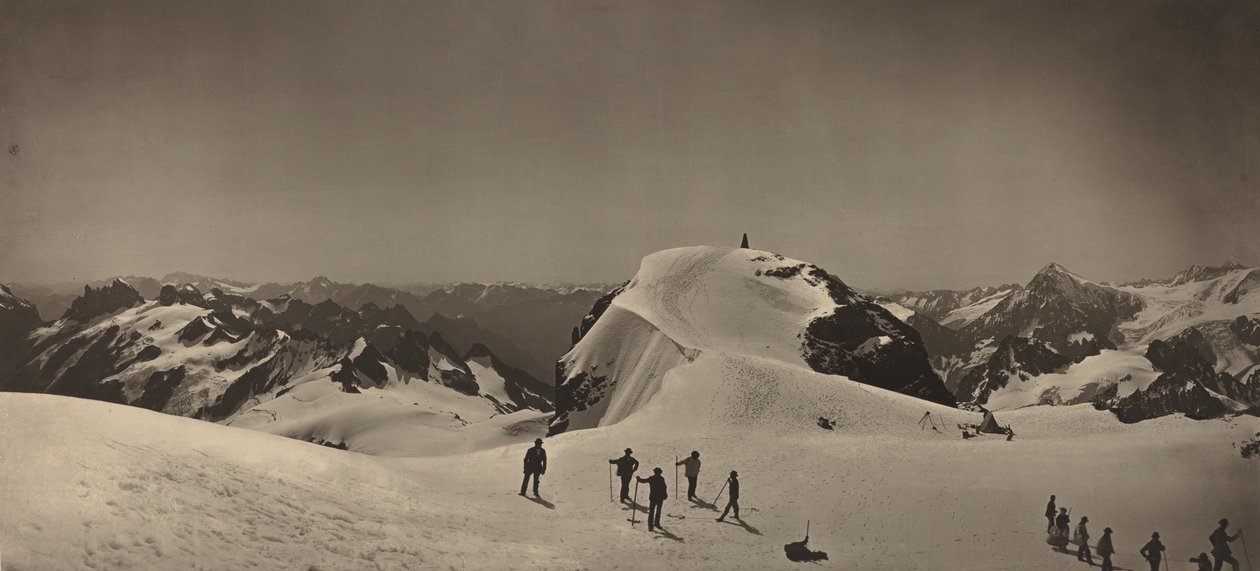 Topmødet på Mont Titlis, Schweiz af Adolphe Braun