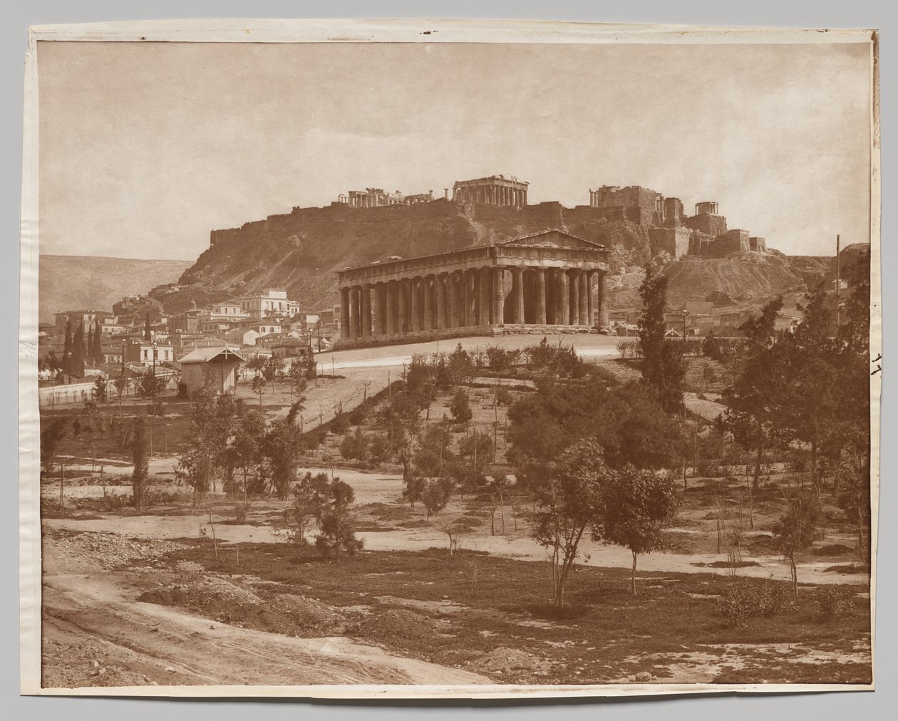 Udsigt over Akropolis af Adolphe Braun and Co.