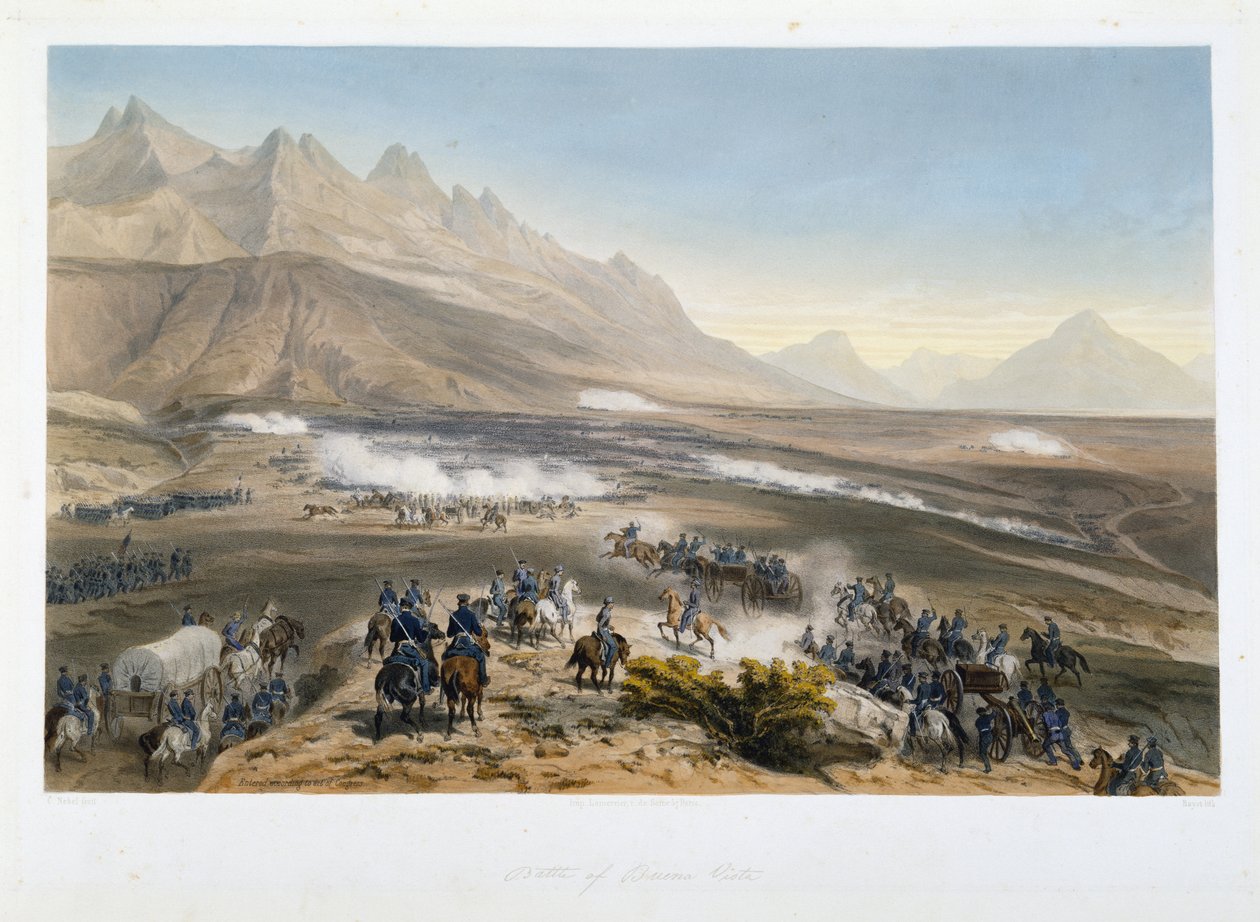 Slaget ved Buena Vista af Adolphe Jean Baptiste Bayot
