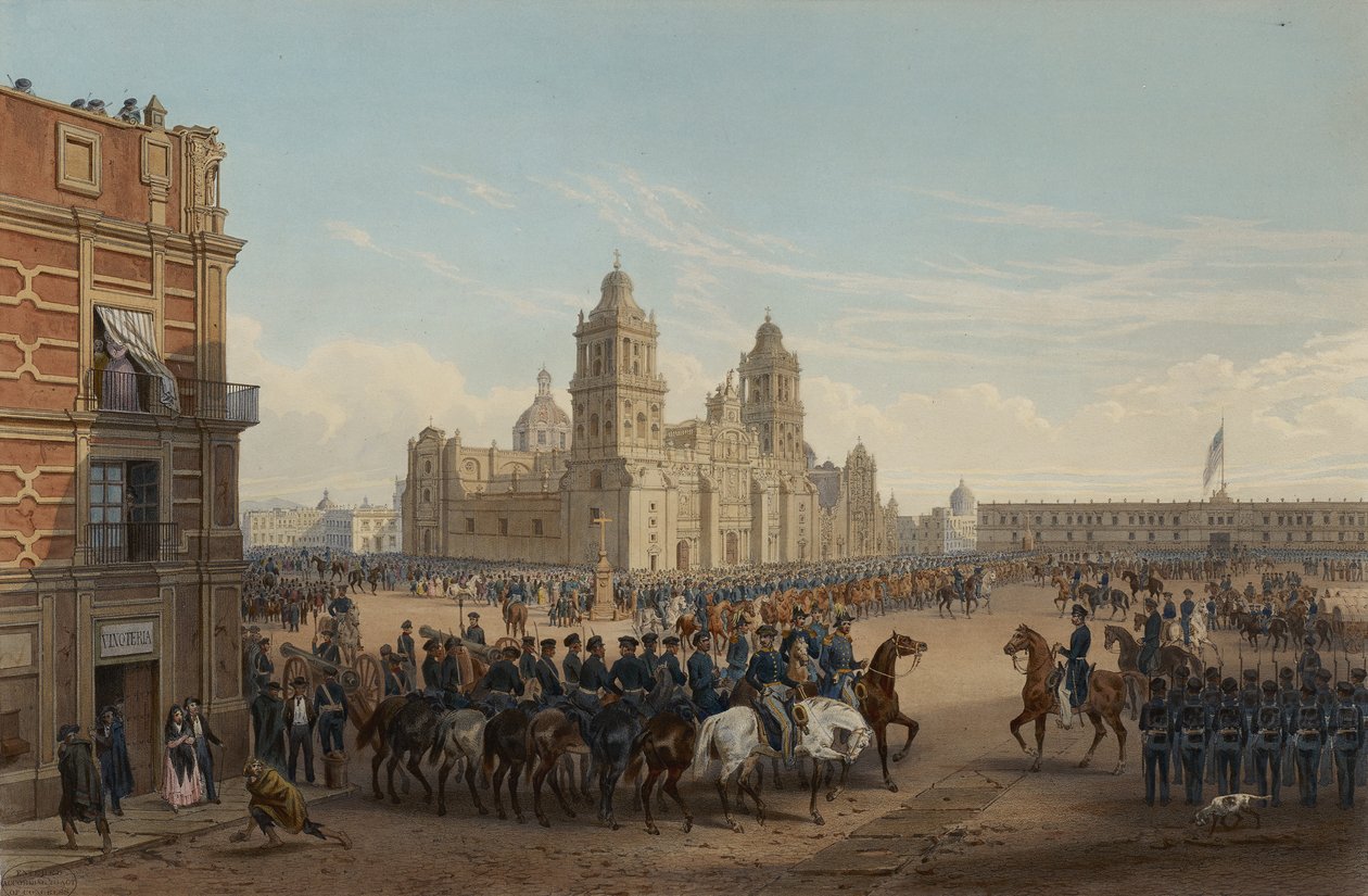 Genl. Scotts indtog i Mexico af Adolphe Jean Baptiste Bayot