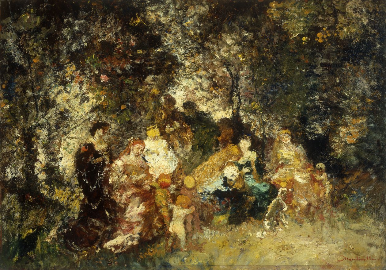 Havefest af Adolphe Joseph Thomas Monticelli