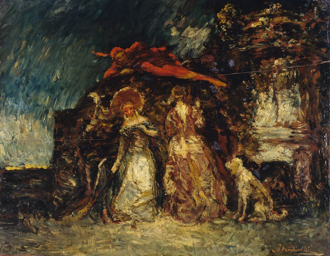Mefistofeles af Adolphe Joseph Thomas Monticelli