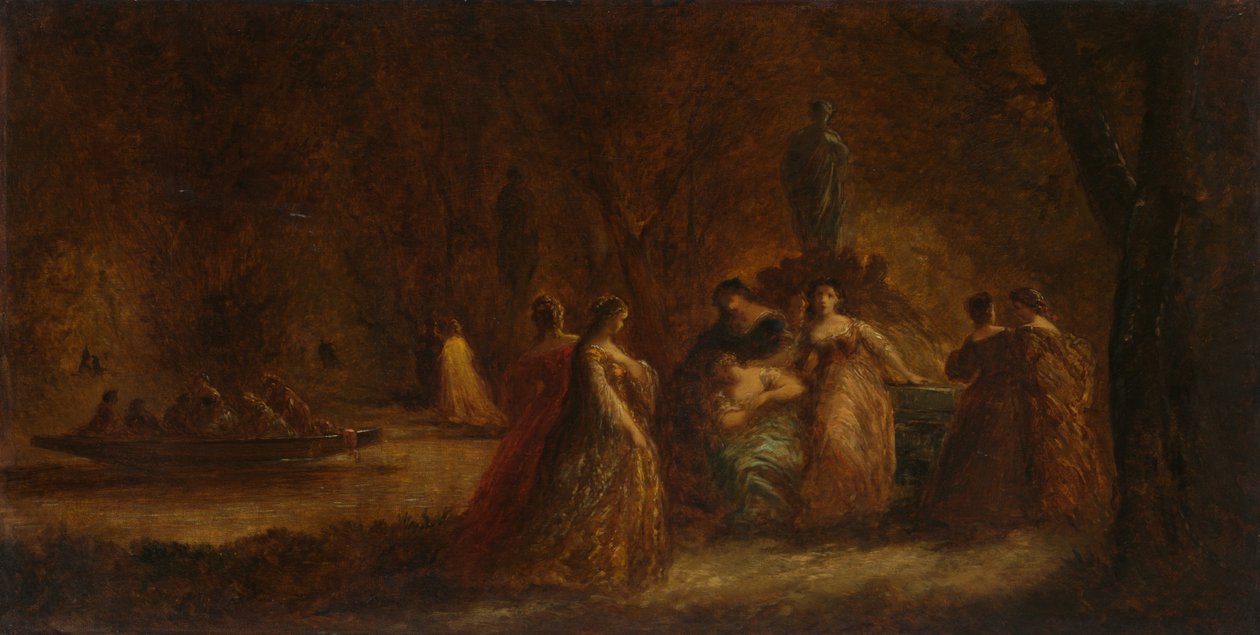 En skovfest af Adolphe Monticelli
