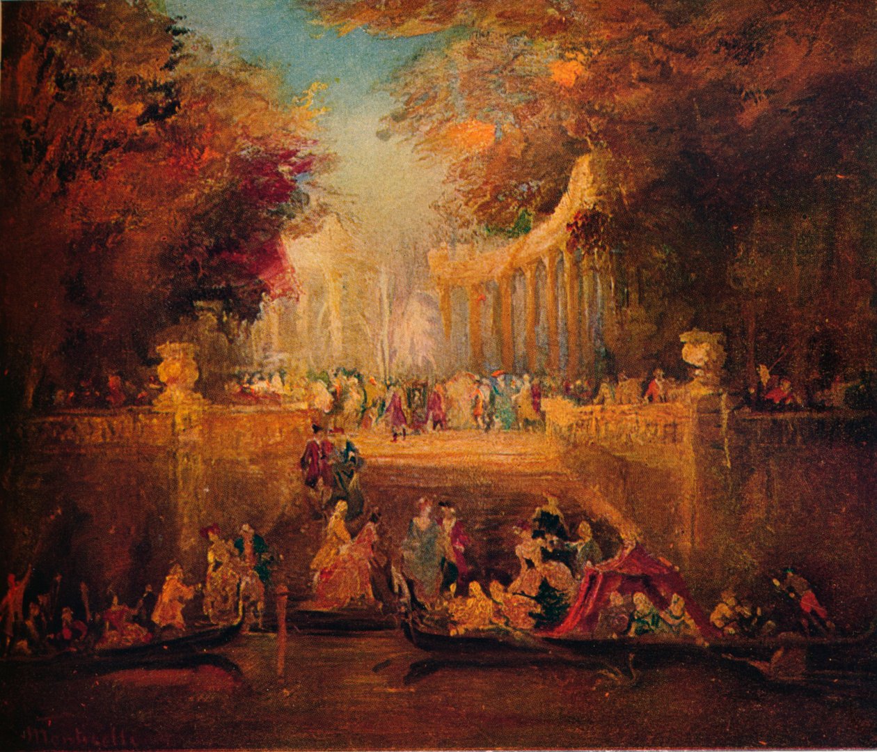 Fete Champetre, c1870 af Adolphe Joseph Thomas Monticelli