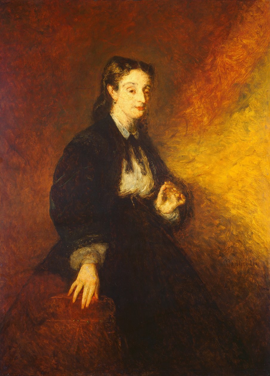 Madame Cahen, 1869. af Adolphe Monticelli