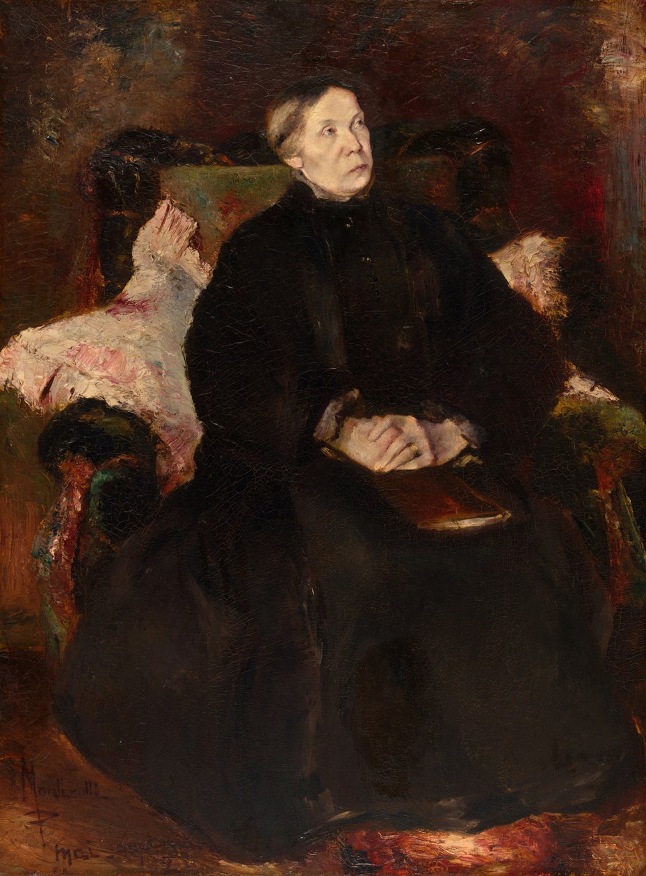 Portræt af en dame, 187079. af Adolphe Monticelli
