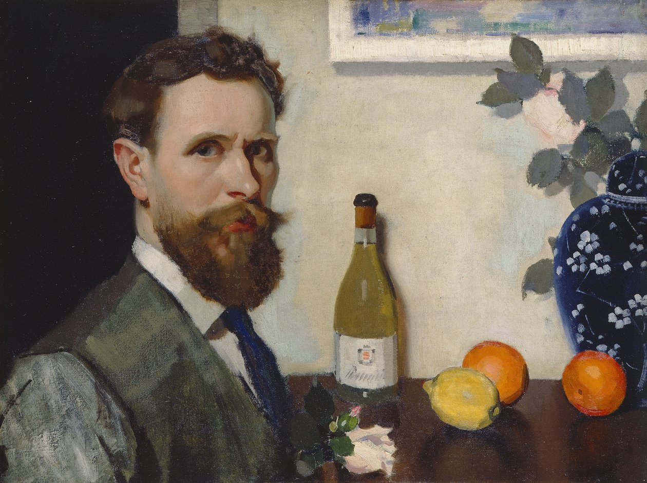 Omakuva, n. 1917 (öljy kankaalle) af Adolphe Valette