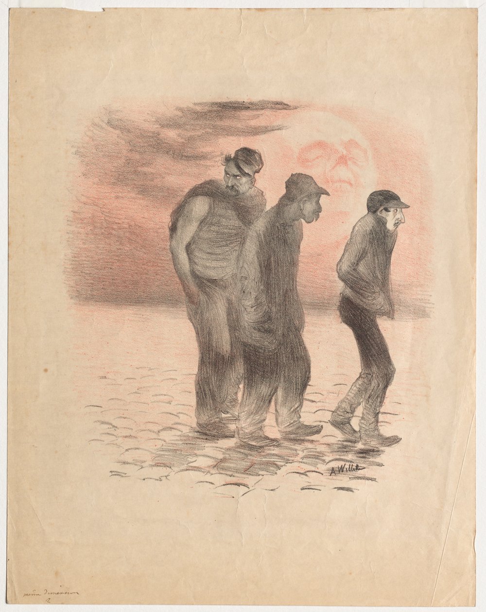 Paris-scener og mordere af Adolphe Willette
