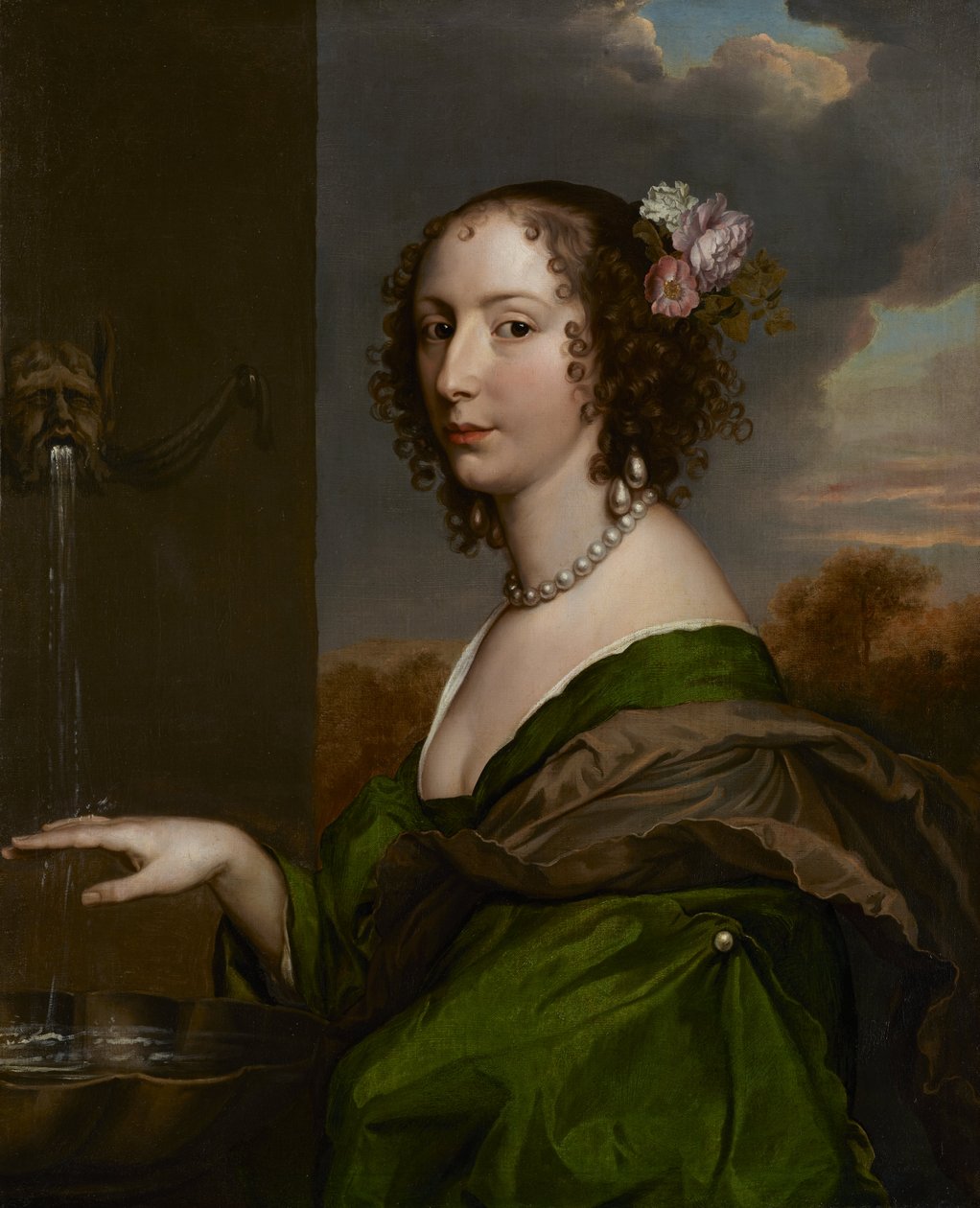 Portræt af Lucy Hay (født Percy), grevinde af Carlisle (1599 - 5. november 1660) af Adriaen Hanneman